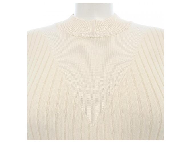 Hermès Cashmere-Mix Strickwaren Hermes 3H2641DX Beige - Ansicht 5