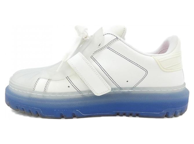 Kalbsleder-Sneaker DIOR-ID Christian Dior Weiß Blau - Ansicht 2