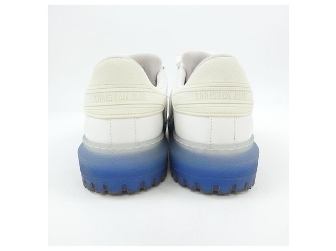 Kalbsleder-Sneaker DIOR-ID Christian Dior Weiß Blau - Ansicht 5