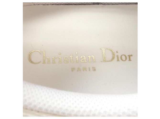 Kalbsleder-Sneaker DIOR-ID Christian Dior Weiß Blau - Ansicht 6