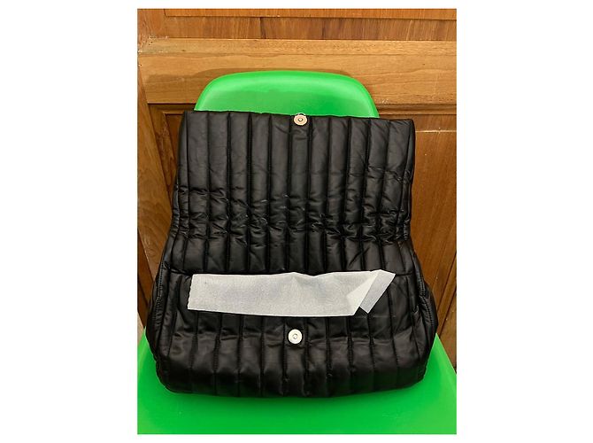 Borsa a spalla Balenciaga Monaco media con tracolla a catena Nero - vista 5
