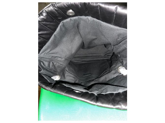 Borsa a spalla Balenciaga Monaco media con tracolla a catena Nero - vista 7