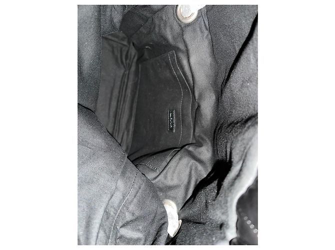 Borsa a spalla Balenciaga Monaco media con tracolla a catena Nero - vista 8