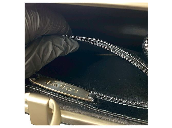 Borsa a mano in pelle Loewe Nero - vista 11