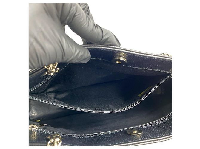 Timeless Borsa 2 in 1 in pelle Chanel Coco Mark Nero - vista 10