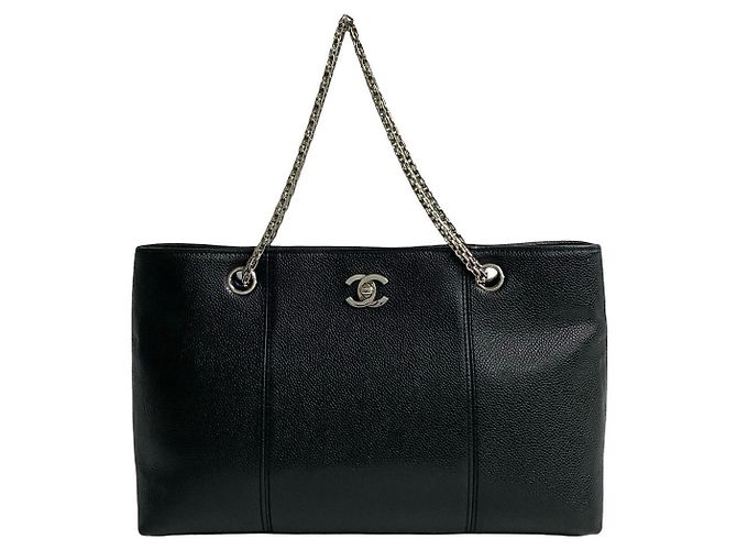 Timeless Borsa 2 in 1 in pelle Chanel Coco Mark Nero - vista 2