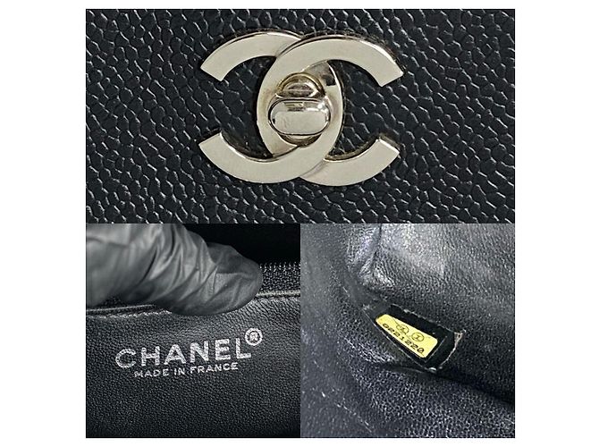 Timeless Borsa 2 in 1 in pelle Chanel Coco Mark Nero - vista 4
