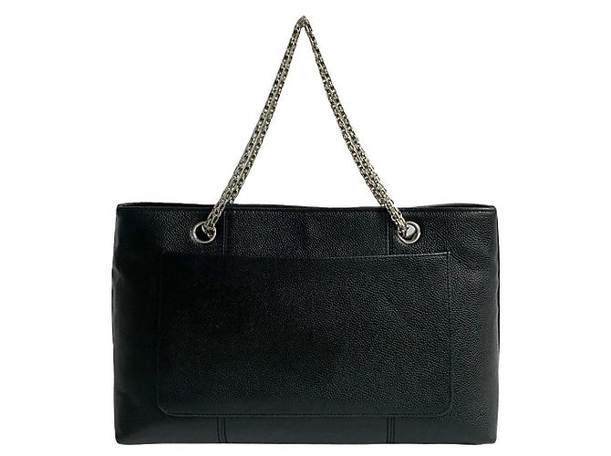 Timeless Borsa 2 in 1 in pelle Chanel Coco Mark Nero - vista 5