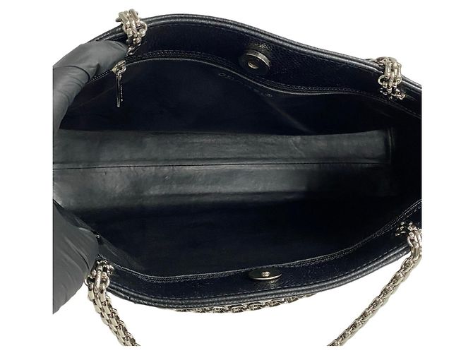 Timeless Borsa 2 in 1 in pelle Chanel Coco Mark Nero - vista 9