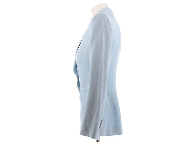 Dolce & Gabbana Blazer azul claro de lino - vista 4