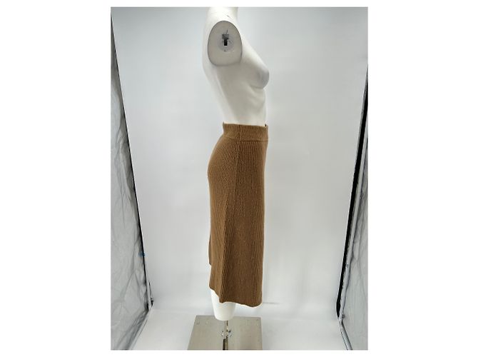 Eric Bompard Gonna camel in cashmere Cammello - vista 3