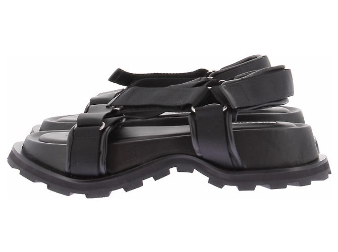 Sandali Jil Sander in pelle neri taglia 40 Nero - vista 3
