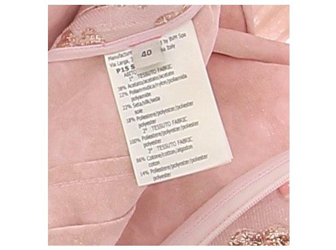 Giambattista Valli Vestido corto rosa de algodón - vista 6
