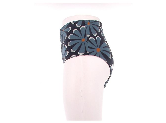 Autre Marque Badeanzug mit Blumenmuster Marineblau - Ansicht 9