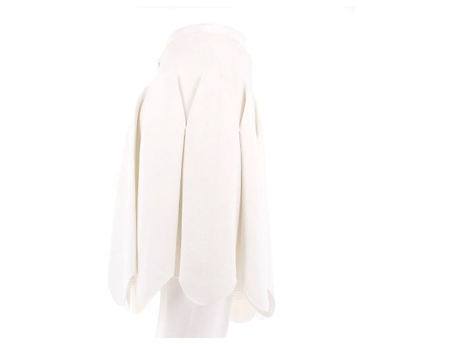 Falda blanca de viscosa Alaïa Blanco - vista 3