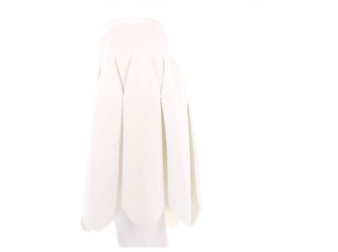 Falda blanca de viscosa Alaïa Blanco - vista 4