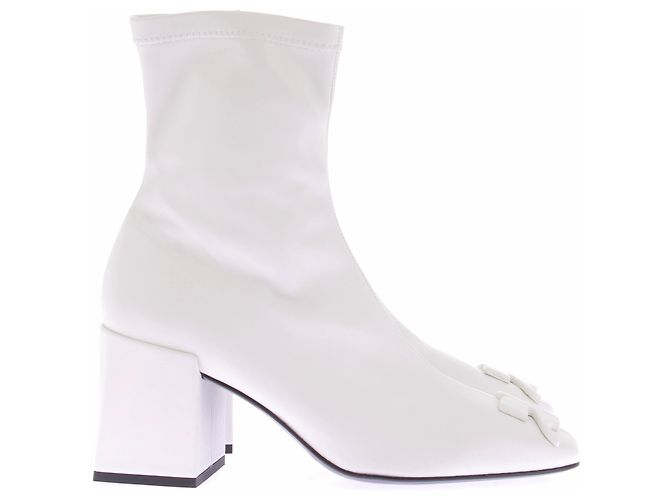 Courreges Botines blancas de cuero "Reedición" Blanco - vista 2