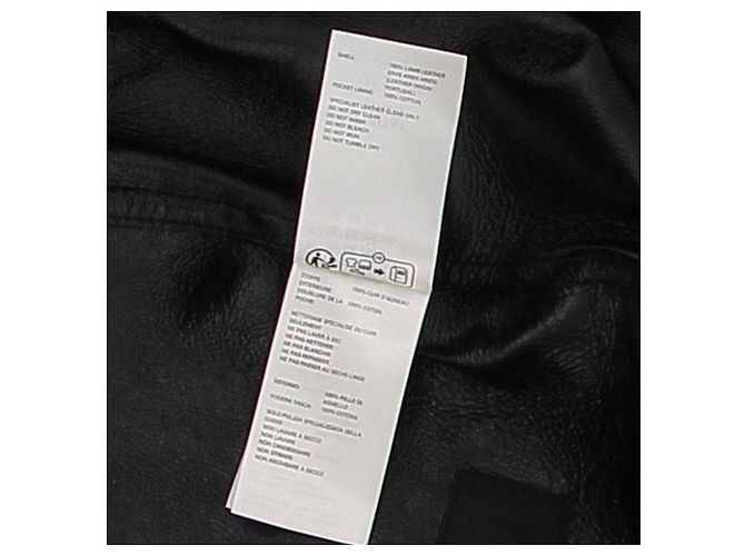Phoebe Philo Chaqueta con capucha de cuero negro - vista 6