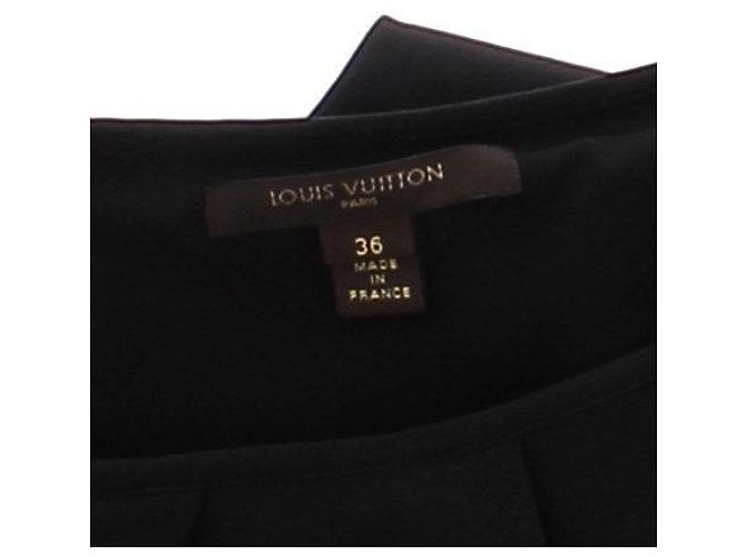 Louis Vuitton Vestido corto negro de seda - vista 5