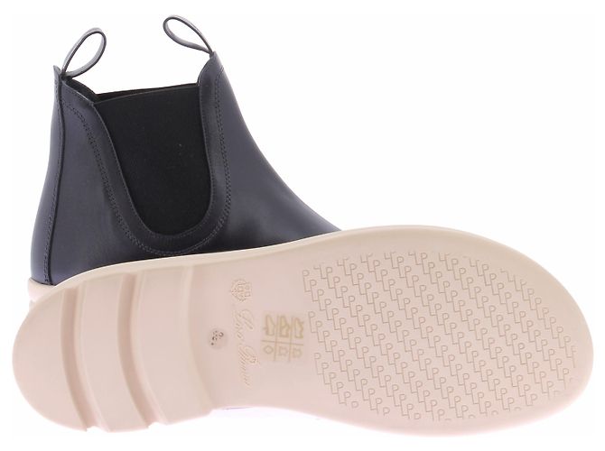 Loro Piana Stivaletti neri e beige Nero - vista 6