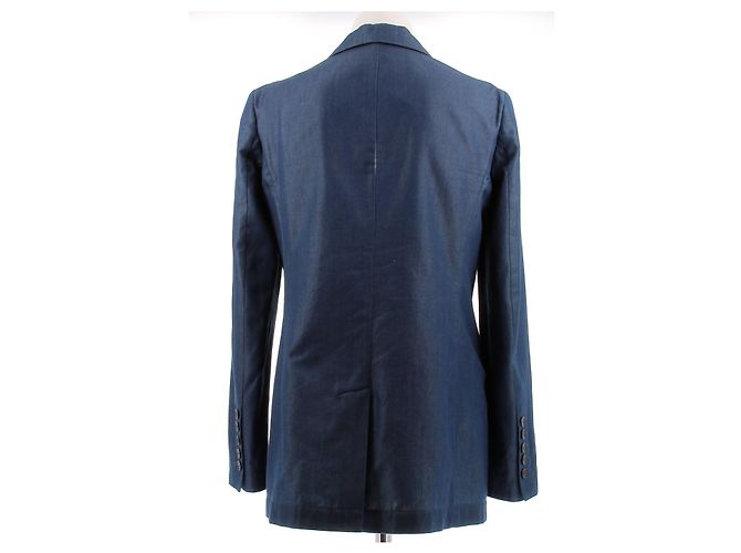 Gucci Chaqueta azul estilo denim de algodón - vista 2