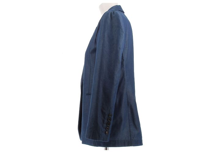 Gucci Chaqueta azul estilo denim de algodón - vista 4