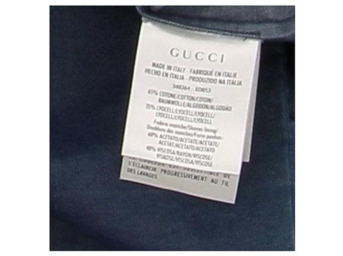 Gucci Chaqueta azul estilo denim de algodón - vista 6