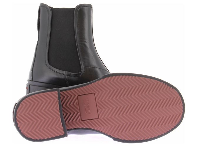 Marni Botines "Chelsea" negros de cuero - vista 6