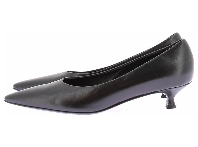 Autre Marque Décolleté "Gaia" neri in pelle Nero - vista 3