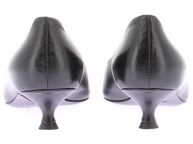 Autre Marque Décolleté "Gaia" neri in pelle Nero - vista 5