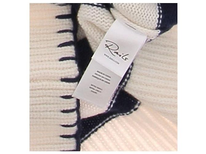 Autre Marque Streifenpullover aus Kaschmir und Wolle Beige - Ansicht 6