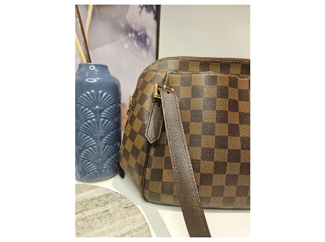 Borsa a spalla Louis Vuitton Marrone Scuro Pelle - vista 2