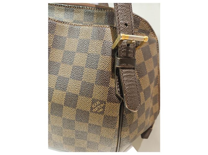 Borsa a spalla Louis Vuitton Marrone Scuro Pelle - vista 5