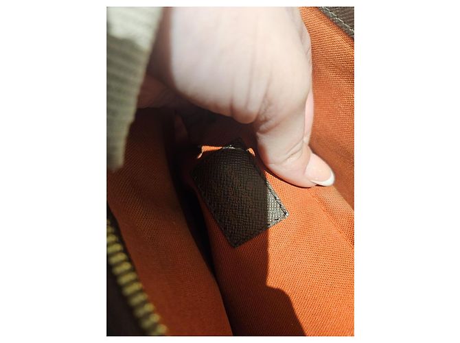 Borsa a spalla Louis Vuitton Marrone Scuro Pelle - vista 7