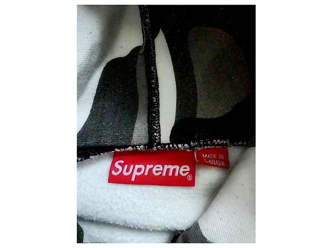 Supreme Snow Camo Box Logo Hoodie Schwarz Grau Weiß Camo Pullover Größe M/L Grün - Ansicht 5