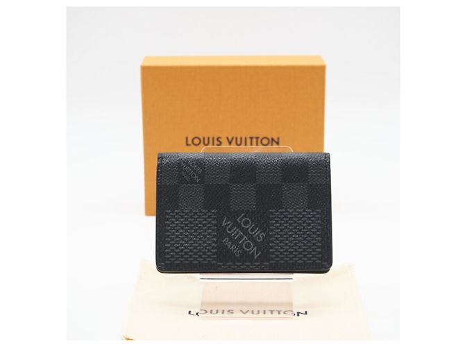 Organizer Louis Vuitton Graphite Card Case N60431 Black - view 2