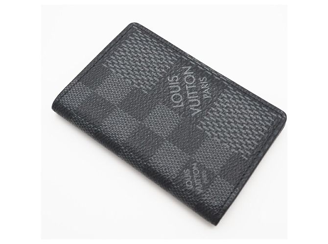 Organizer Louis Vuitton Graphite Card Case N60431 Black - view 3