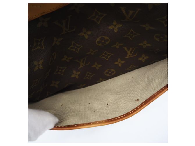 Borsa Deauville Monogram Louis Vuitton Marrone - vista 14