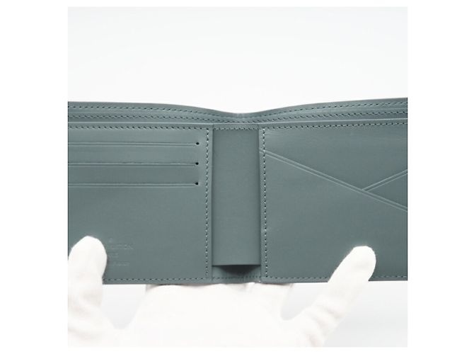 Cartera Múltiple Taurillon Louis Vuitton Castaño Verde claro - vista 9
