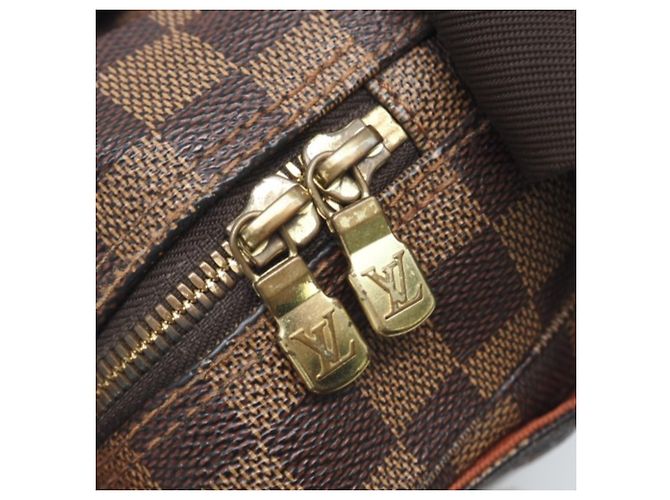 Borsa a Spalla Louis Vuitton Damier Naviglio N45255 Marrone - vista 10