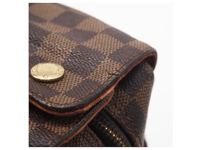 Borsa a Spalla Louis Vuitton Damier Naviglio N45255 Marrone - vista 12