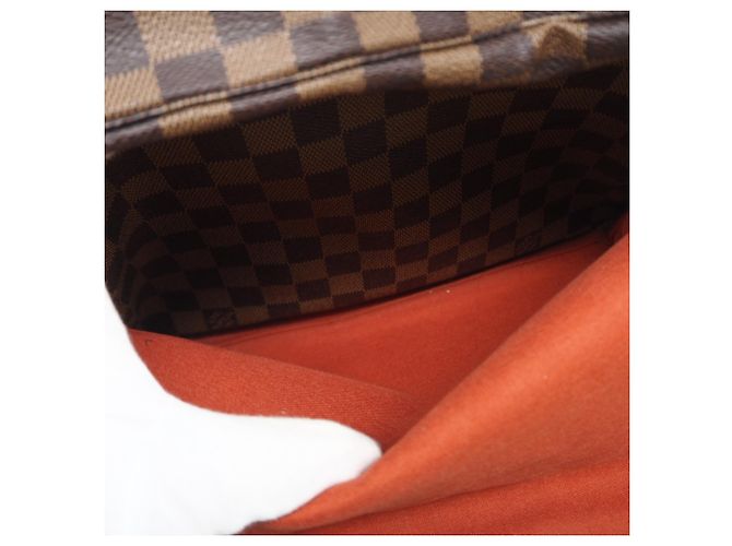 Borsa a Spalla Louis Vuitton Damier Naviglio N45255 Marrone - vista 15