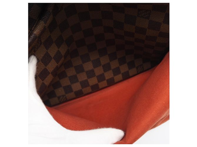 Borsa a Spalla Louis Vuitton Damier Naviglio N45255 Marrone - vista 16