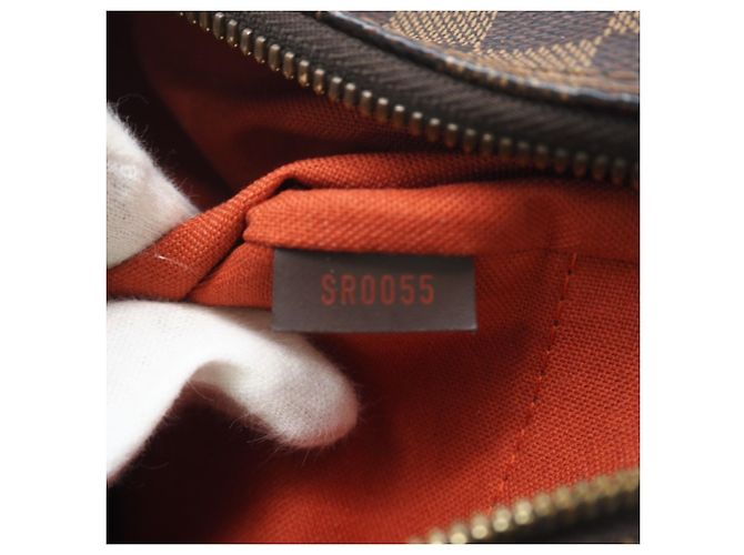 Borsa a Spalla Louis Vuitton Damier Naviglio N45255 Marrone - vista 19