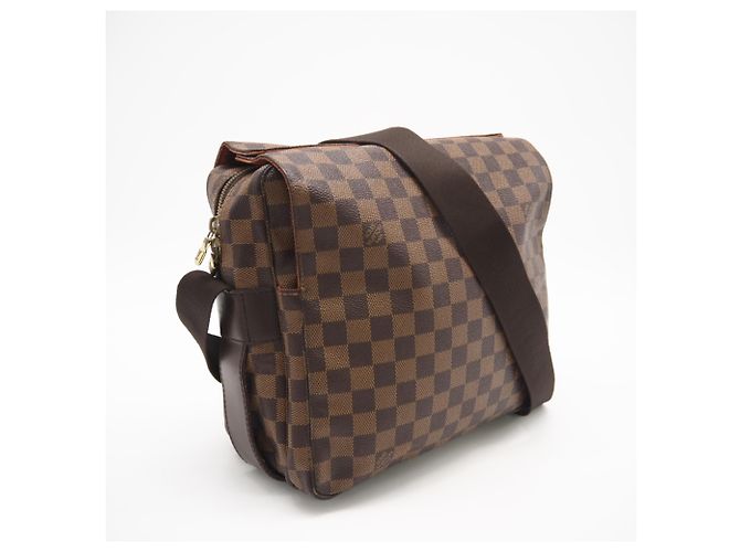 Borsa a Spalla Louis Vuitton Damier Naviglio N45255 Marrone - vista 2