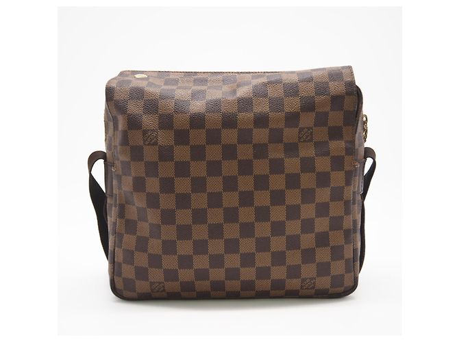 Borsa a Spalla Louis Vuitton Damier Naviglio N45255 Marrone - vista 3