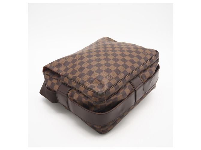 Borsa a Spalla Louis Vuitton Damier Naviglio N45255 Marrone - vista 5