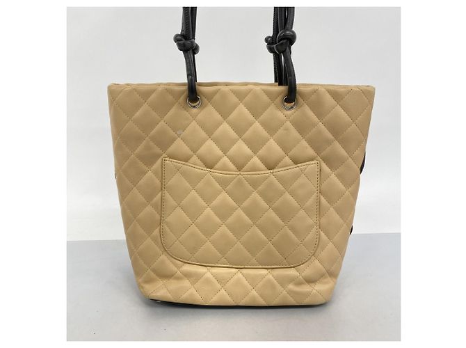 Chanel Cambon Tote Tasche Schwarz Beige - Ansicht 15