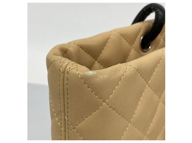 Chanel Cambon Tote Tasche Schwarz Beige - Ansicht 6