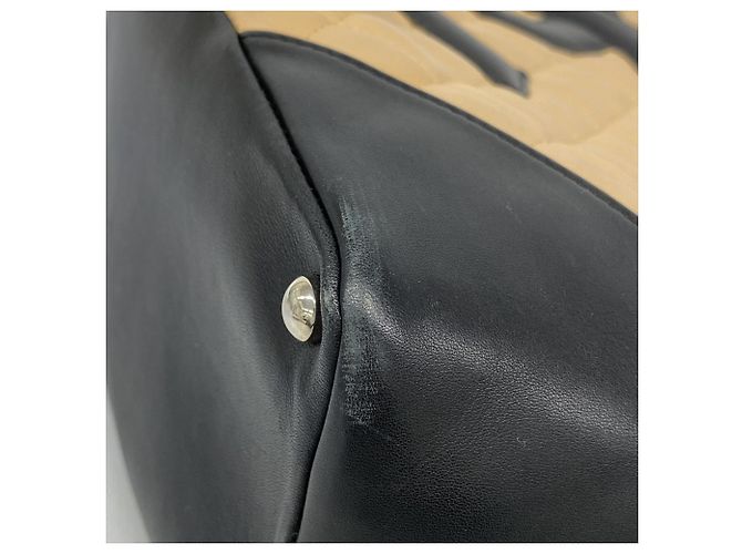 Chanel Cambon Tote Tasche Schwarz Beige - Ansicht 8